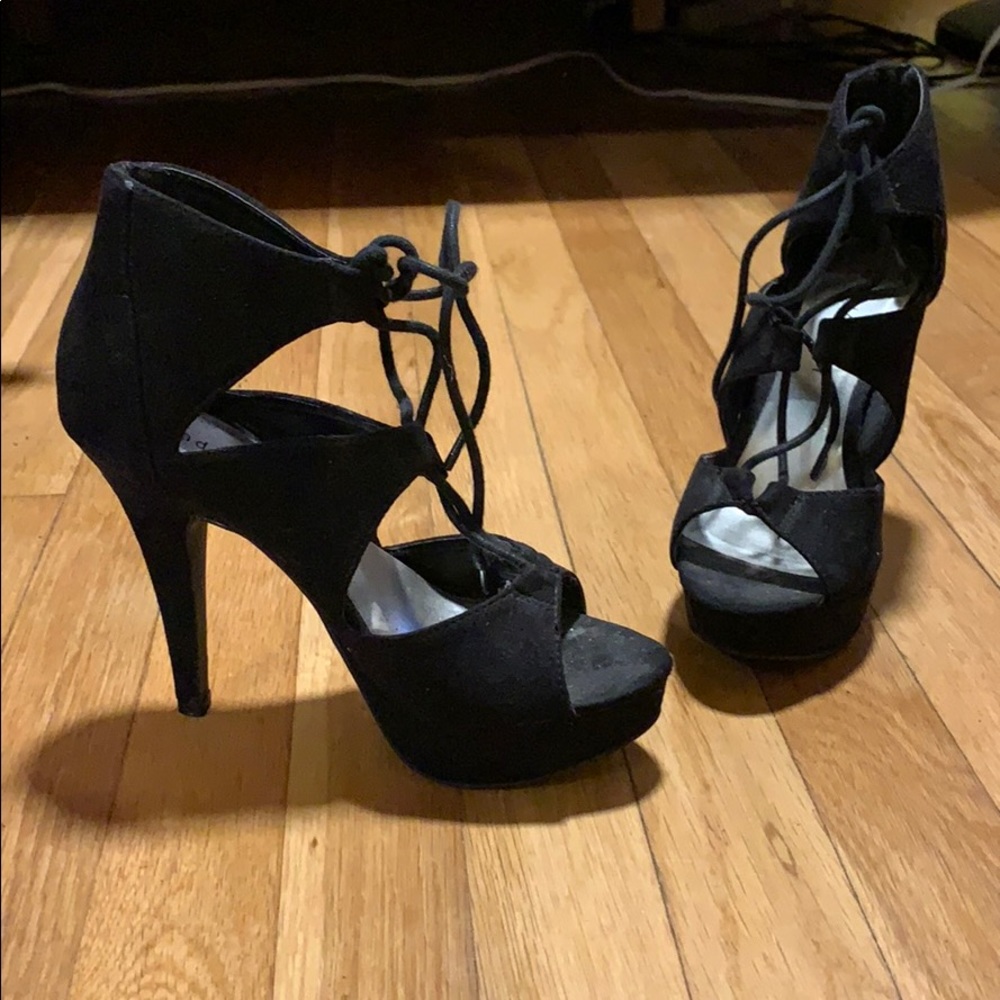 Black high heels